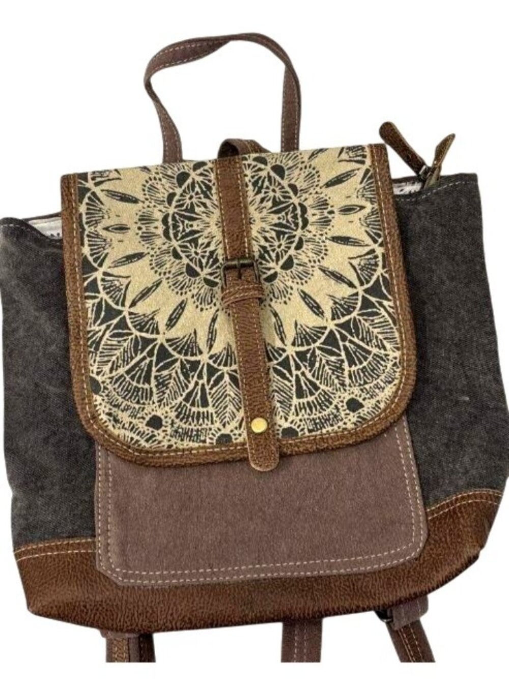 Myra Bag Canvas & Leather Backpack
